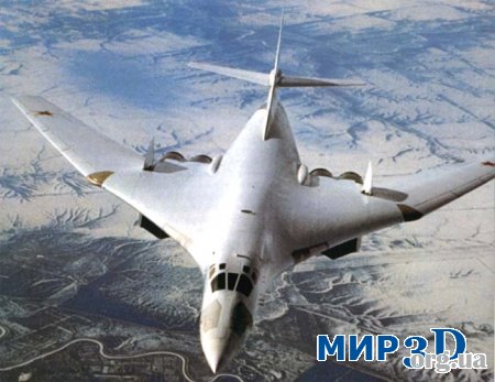 Стратегический бомбардировщик Туполев Ту-160 (чертеж)
