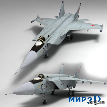 Модель МИГ-31 для 3D MAX