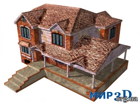 Модель дома №5 для 3D MAX