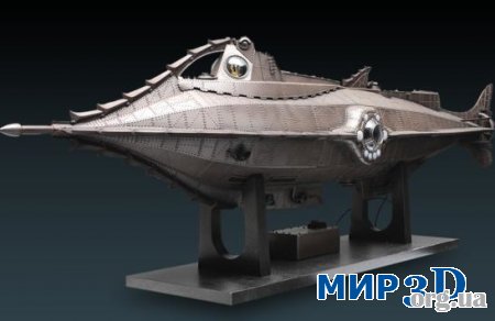 Чертеж подводной лодки капитана НЕМО для 3D MAX