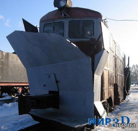 Чертеж железнодорожного снегоочистителя СДП-М для 3D MAX