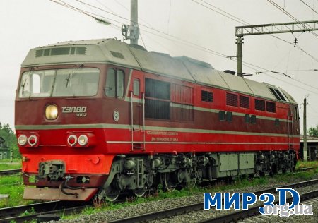 Чертеж железнодорожного тепловоза ТЭП80 для 3D MAX