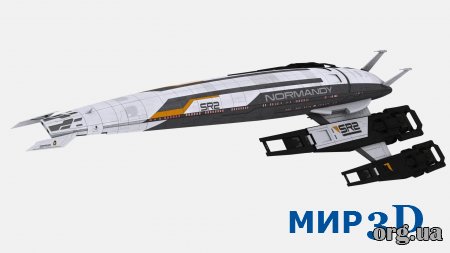 Модель космического корабля Normandy для 3D MAX
