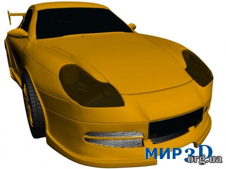 Модель автомобиля Porshe 911 для 3D MAX
