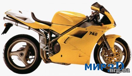 Чертеж спортивного мотоцикла Ducati для 3D MAX
