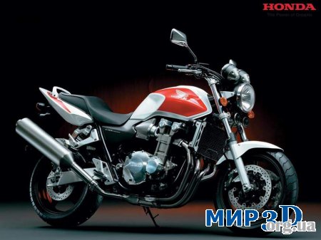 Чертеж японского мотоцикла Honda CB1300 Super Four 2007 для 3D MAX