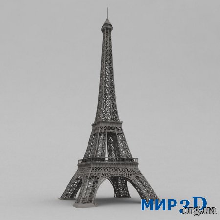 3D модель Эйфелевой башни для 3Ds MAX