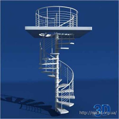 Моделирование винтовой лестницы в 3DsMax