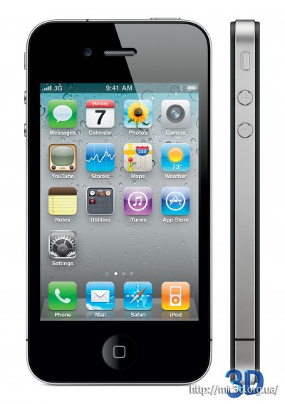 Чертеж iphone 4 от Apple для 3D MAX
