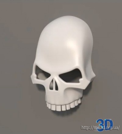 Видео урок 3D моделирования черепа Warhammer 40K