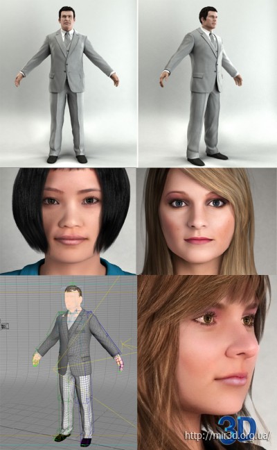 3d модели людей