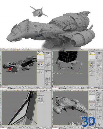 3D моделирование космического корабля Stormbringer. Диск - 2.