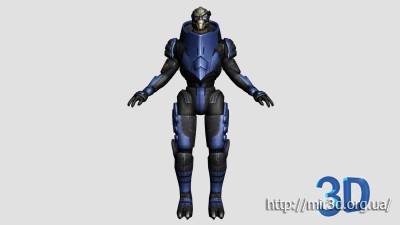 Референсы персонажей из игры Mass Effect. ГАРРУС. Референсы тела.