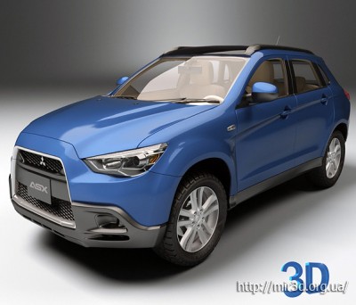3D Models. Авто ( Mitsubishi ASX )
