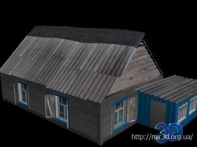 3D Старенький домик.