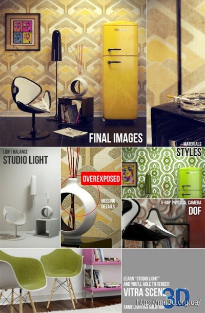 CG-Blog 70′s Style Room 3D Interior Tutorial