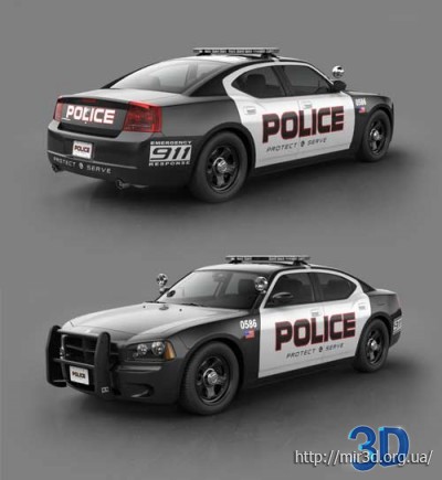 3D модель полицейской машины