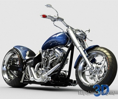 The3dstudio - Empire Motorcycle Bike 3D Model / 3D модель мотоцикла