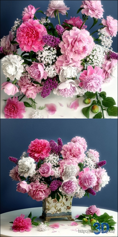 Flower Arrangement with Peonies