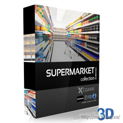 CGAxis Models Volume 32 - Supermarket: 3D-модели для супермаркета