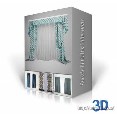 Modern – Classic Curtains Collections: 3D-модели штор