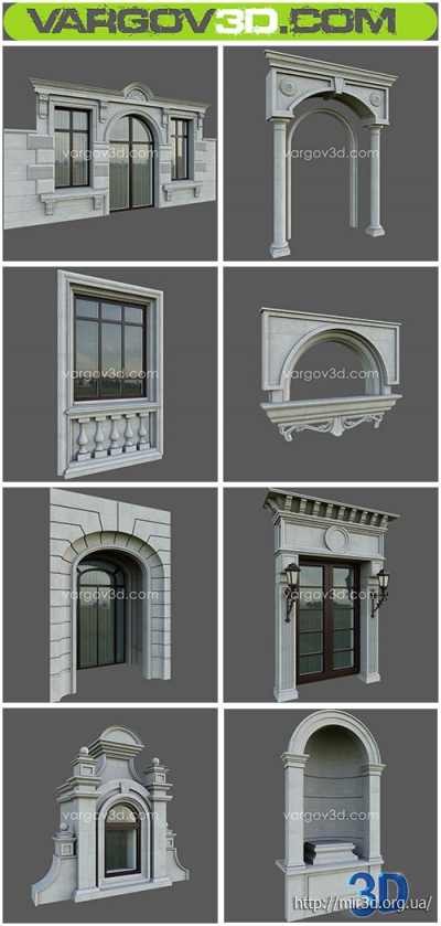 Vargov architectural element: 3D модели архитектурных элементов